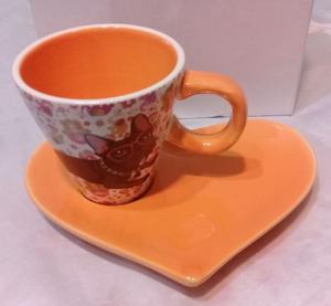 TAZA CERAMICA CORAZON CON PERRITO CON CAJA