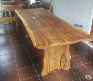 vendo mesas de madera maciza
