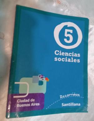 LIBRO CIENCIAS SOCIALES 5 SANTILLANA