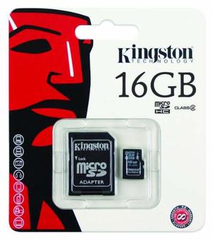 Memoria Micro Sd Hc 16gb Clase 4 Kingston Original