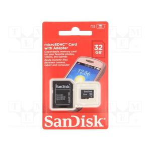 Memoria Micro Sd Sandisk 32gb Clase 4 Blister Sellado