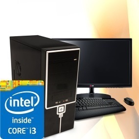 Pc I3 Intel + Monitor 20 + 4gb Ram + Hd 500 + Kit 600w