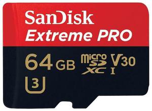 Sandisk Extreme Pro 64gb Microsd Xc 95mb/s Apto Ultra 4k