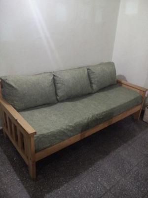 sillon cama de madera