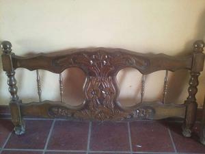vendo cama antigua de 2 plazas