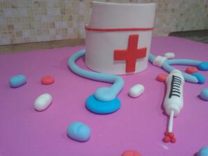 Adorno de torta enfermeria medicina