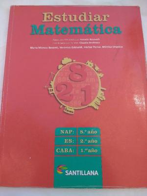 Estudiar matemática 1 editorial Santillana