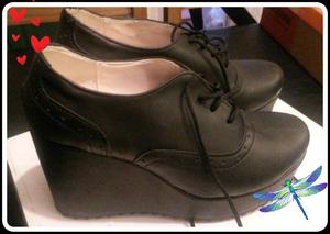 Zapatos acordonados negro 38