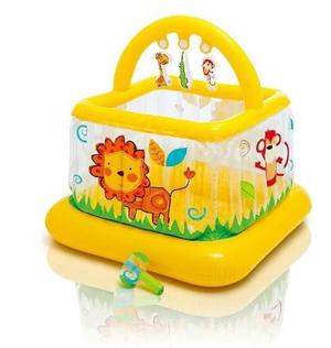 Corralito Inflable Baby Gym Cuadrado Intex