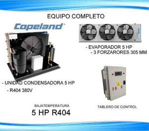 Equipo Copeland Completo 5 Hp -25°c Bt Cond + Evap +