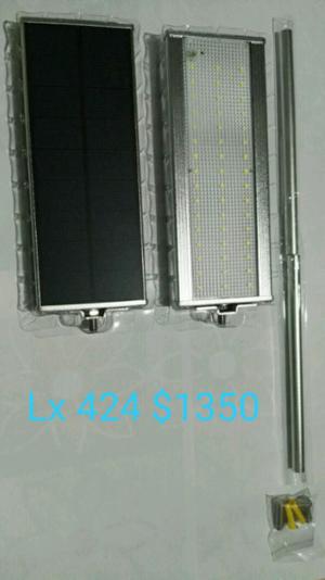 Luces led con panel solar