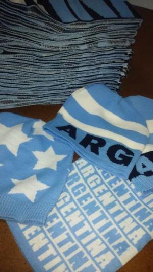 bufandas gorros de argentina x mayor