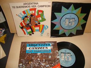 disco simple argentina te queremos ver campeon y argentina