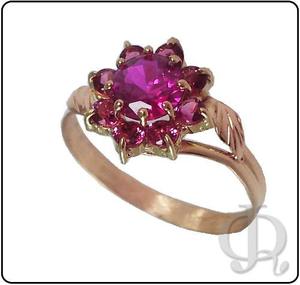 Anillo Compromiso Cintillo Roseta Cubic Oro 18k Certificado