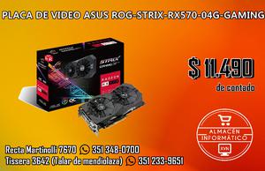 Placa de Video Asus ROG-STRIX-RX570-O4G-GAMING