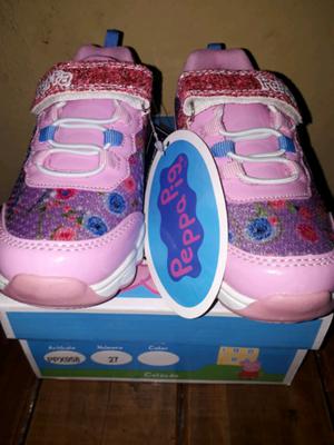 Zapatillas pepa pig luces led