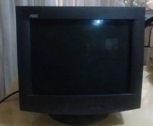 Monitor Aoc Negro 17" Con Funda