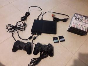 Playstation 2, 2 Memory De 8gb Sony, 2 Joystick, 12 Juegos