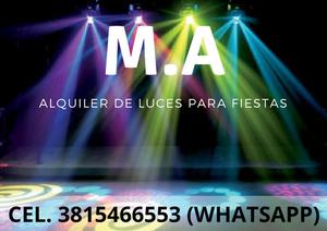 Alquiler de luces para fiestas