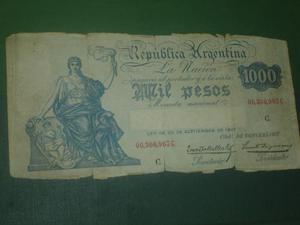 Billete  Pesos Argentina Caja De Conversion Subasta