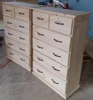 Cajoneras Chiffonier Pino Reforzado Nuevos - Caruso Muebles