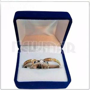 Combo Alianzas Plata 925 Y Oro 18 K Casamiento Labradas