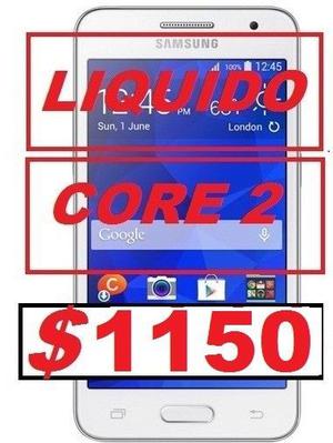 LIQUIDO HOY SAMSUNG CORE 2 IMPECABLE FUNDA SILICONA LIBRE 4