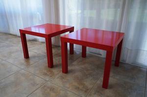 Mesa de apoyo / mesa de niño roja