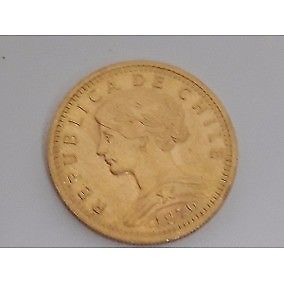 Moneda De Oro 4.2 Gr 20 Pesos Chileno  Condores