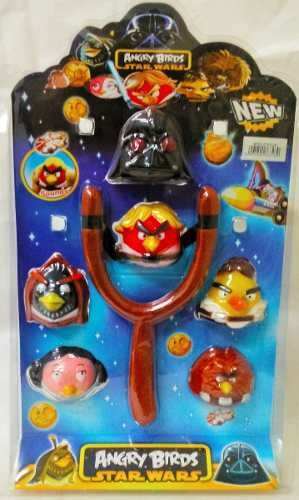 Muñecos Angry Birds Star Wars X 6 Con Gomera Chifle