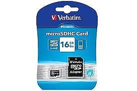 Tarjeta de memoria microSDHC Premium de 16 GB con adaptador,