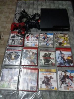 Vendo liquido ps3 con 12 juegos