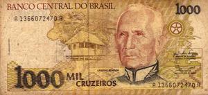 BILLETE ANTIGUO  CRUZEIROS BANCO CENTRAL DO BRASIL