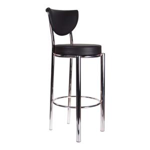 Banqueta Alta Taburete Silla Desayunador Barra Cromada Negro