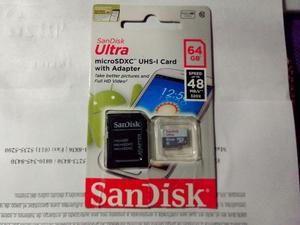 Memoria Sandisk 64gb Ultra Microsd Hc Uhs-i Card Up To 48 Mb