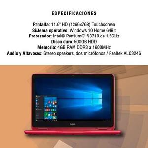 Notebook 2 En 1 Dell Inspiron  Touch 4gb 500gb 11.6 W10