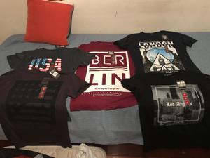 Remeras nuevas importadas estampadas varios modelos talle