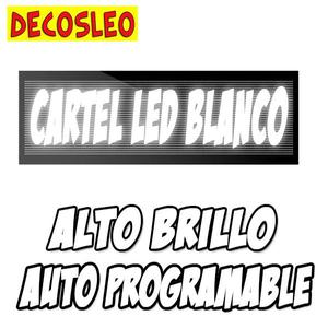 cartel leds 1 mt x 20 cm directo a 220v auto programable