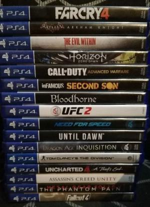 17 Videojuegos PLAYSTATION 4