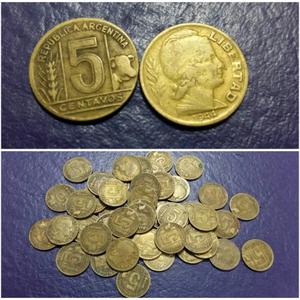 49 monedas 5 centavos 