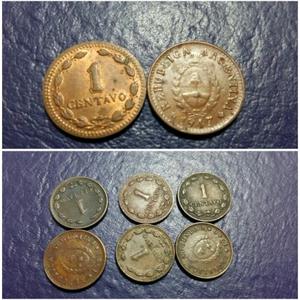 8 monedas 1 centavo 