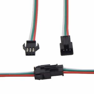 Conector Ficha 3 Pin Vias Pixel Led Macho Hembra Ws