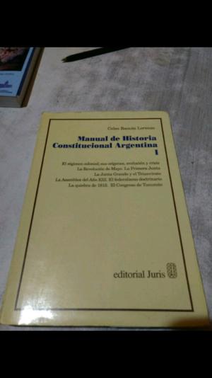 Manual de Historia Constitucional Argentina I