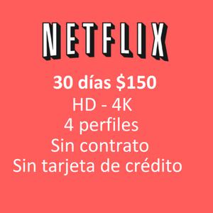 Netflix Premium 30 días $150