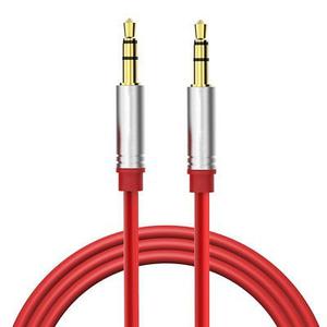 Rojo 3.5mm Audio Cable Car Aux Cable Para Auriculares De Phi