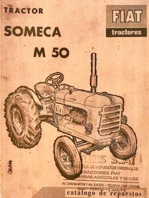 Manual de repuestos tractor Fiat Someca M50