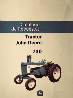 Manual de repuestos tractor John Deere 730