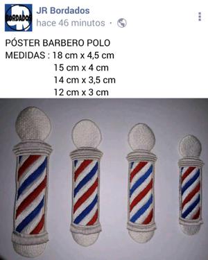 PÓSTER BARBERO BORDADOS