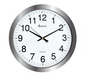 Reloj De Pared Eurotime Plástico Metalizado 40cm Silencioso