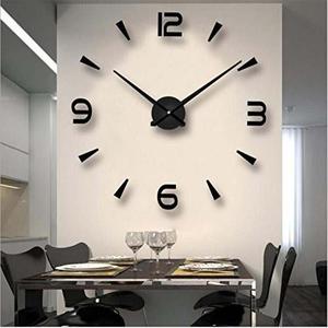 Reloj De Pared Gigante 3d, Negro